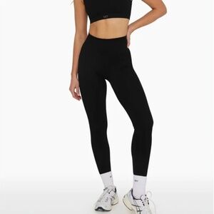 Set Active Sculpt Flex Seamless Black Leggings High Waist Size Medium
